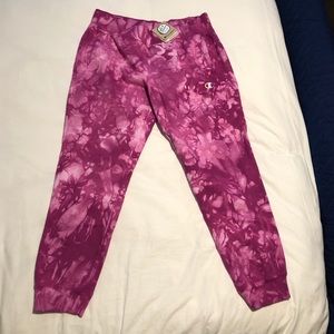 Champion reverse weave tie dye joggers